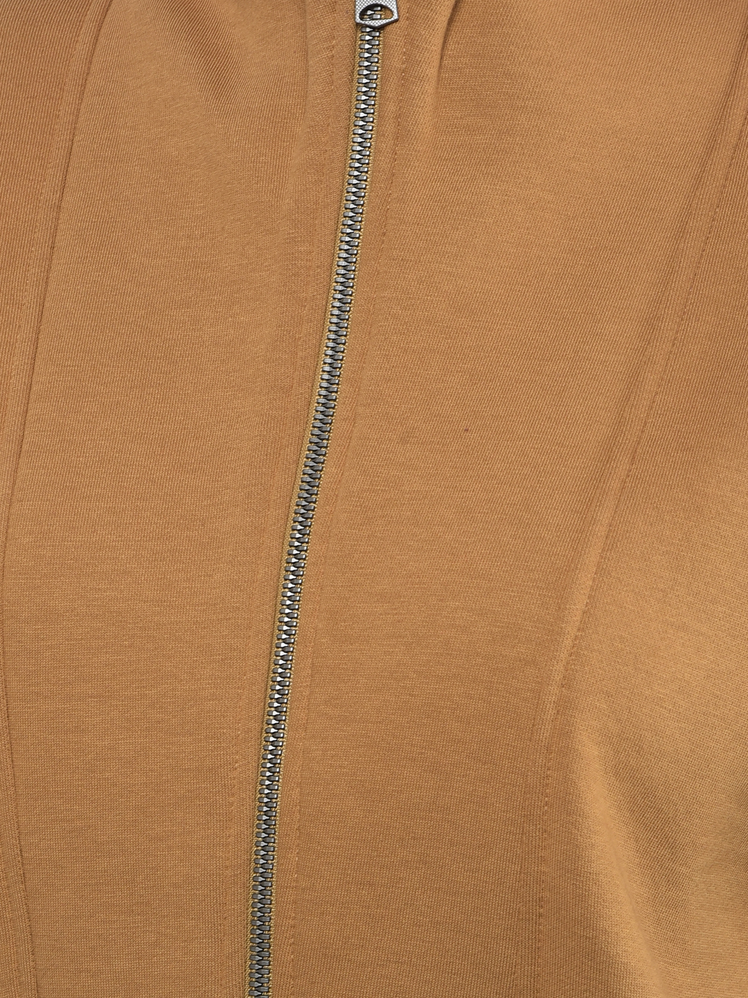 Numero Uno Women Dark Tan Mock Neck Sweatshirts